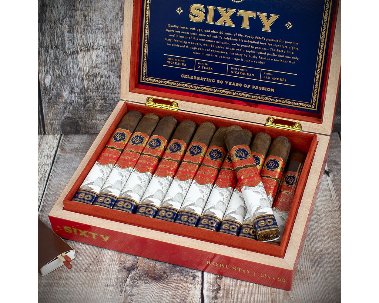 Rocky Patel Sixty Robusto – Box of 20 Cigars