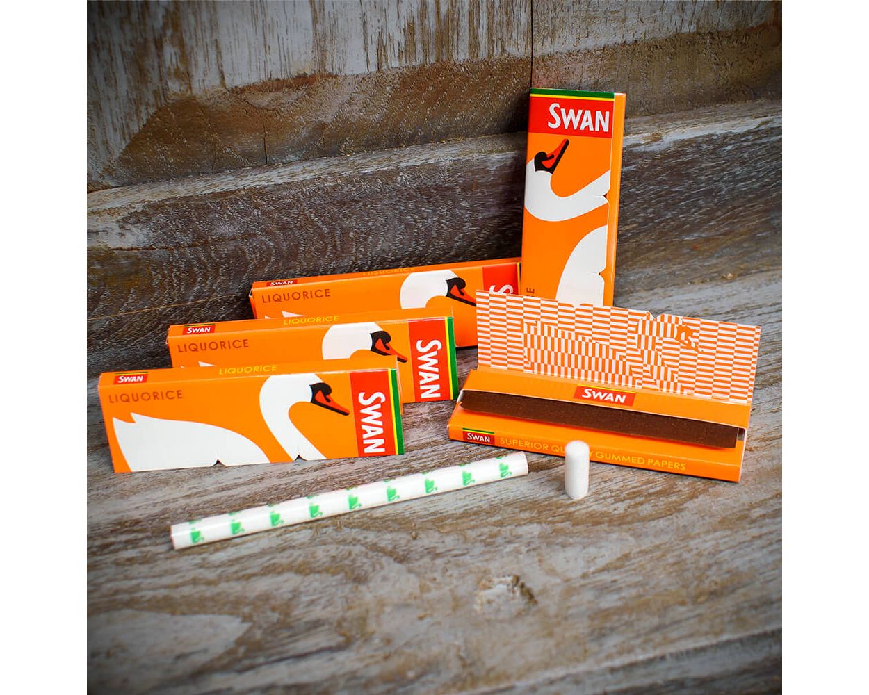 Swan | Liquorice Rolling Papers | Multipack (5 Booklets)